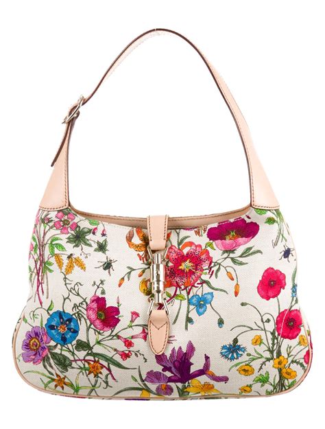 vintage gucci jackie bag floral|gucci jackie 1961 transparent bag.